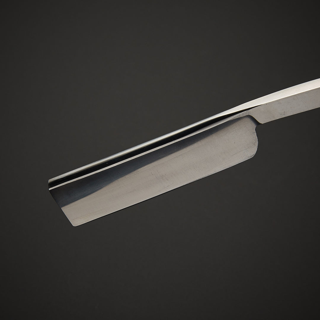 Handmade J2 Steel Straight Razor with Leather Sheath