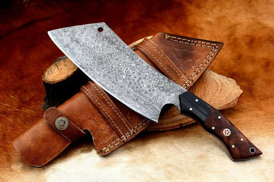 Damascus Chef Handmade Knife Meat Cleaver Butcher Chopper