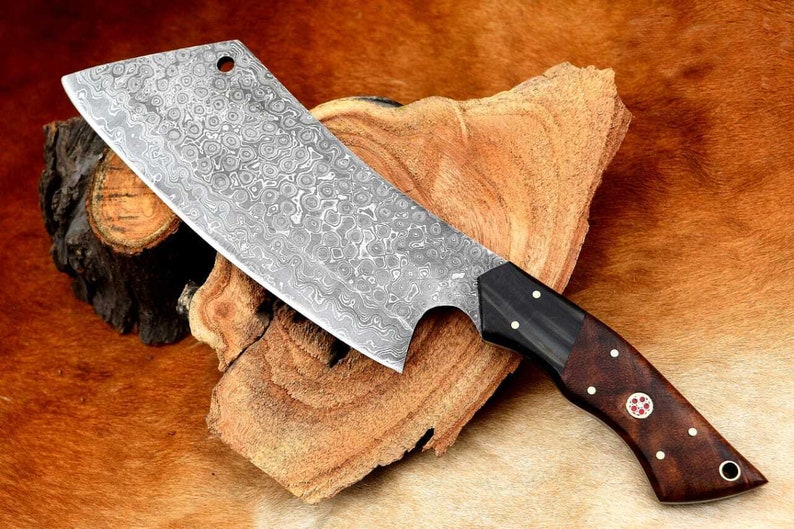 Damascus Chef Handmade Knife Meat Cleaver Butcher Chopper
