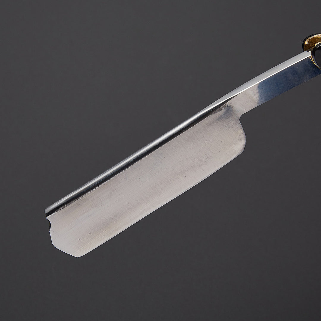 J2 Steel Barber Shaving Razor for Men with Leather Sheath