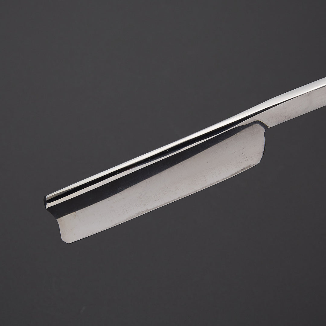 Traditional J2 Steel Straight Razor with Leather Sheath