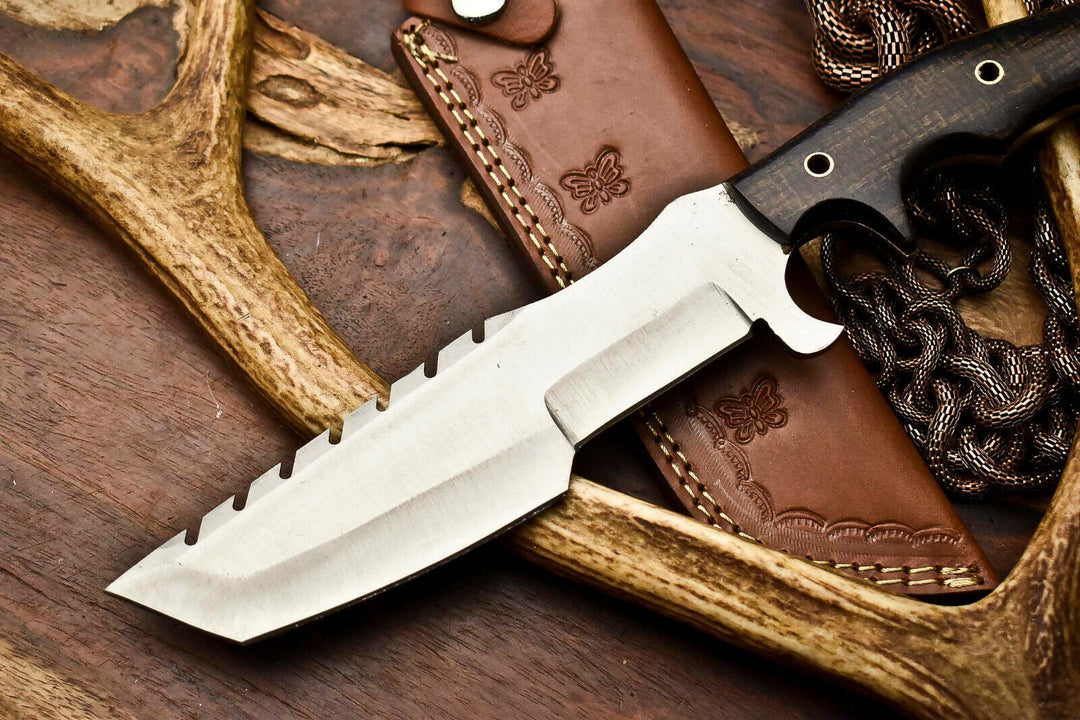 Custom Handmade 1095 Steel Tracker Hunitng Knife