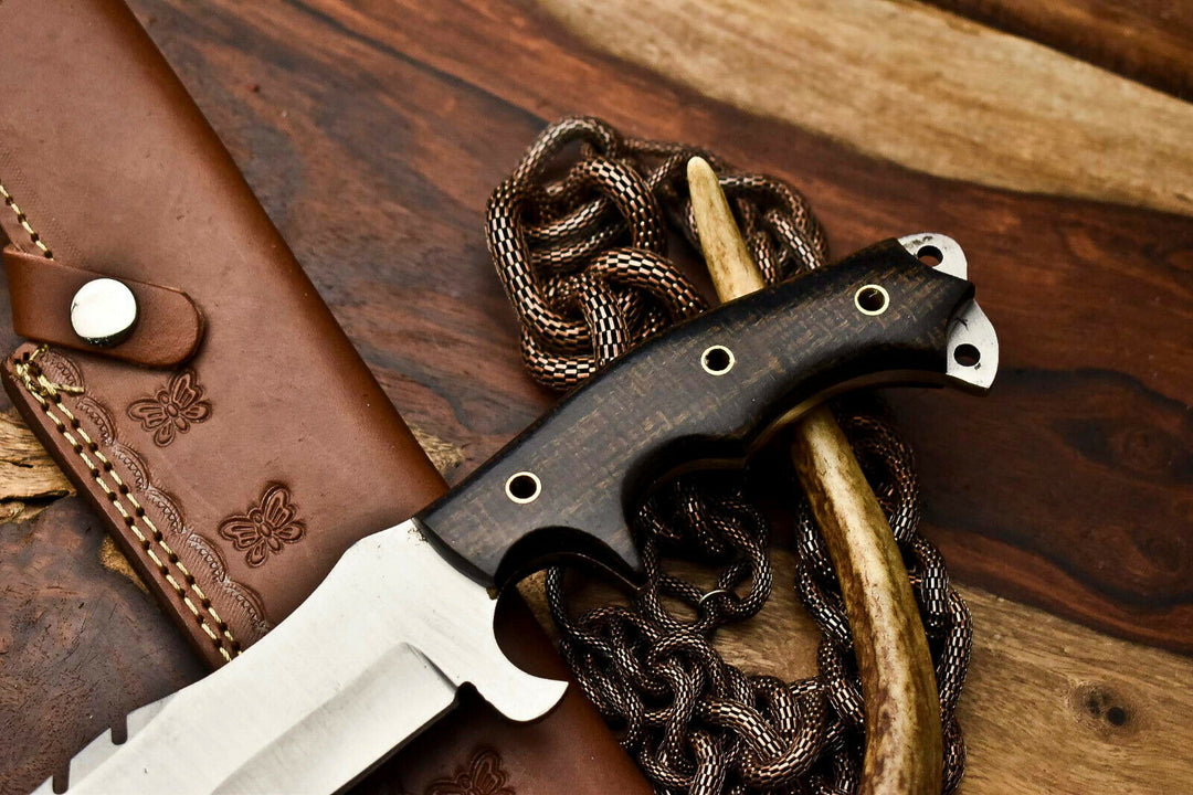 Custom Handmade 1095 Steel Tracker Hunitng Knife