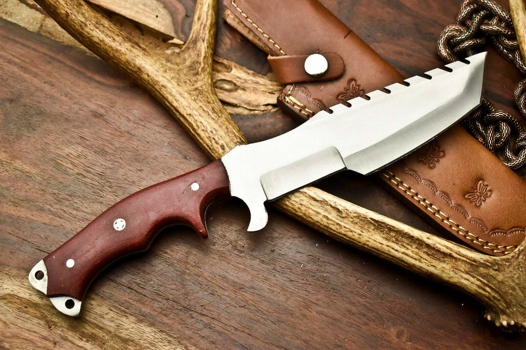 Custom Handmade Steel Tracker Hunitng Knife