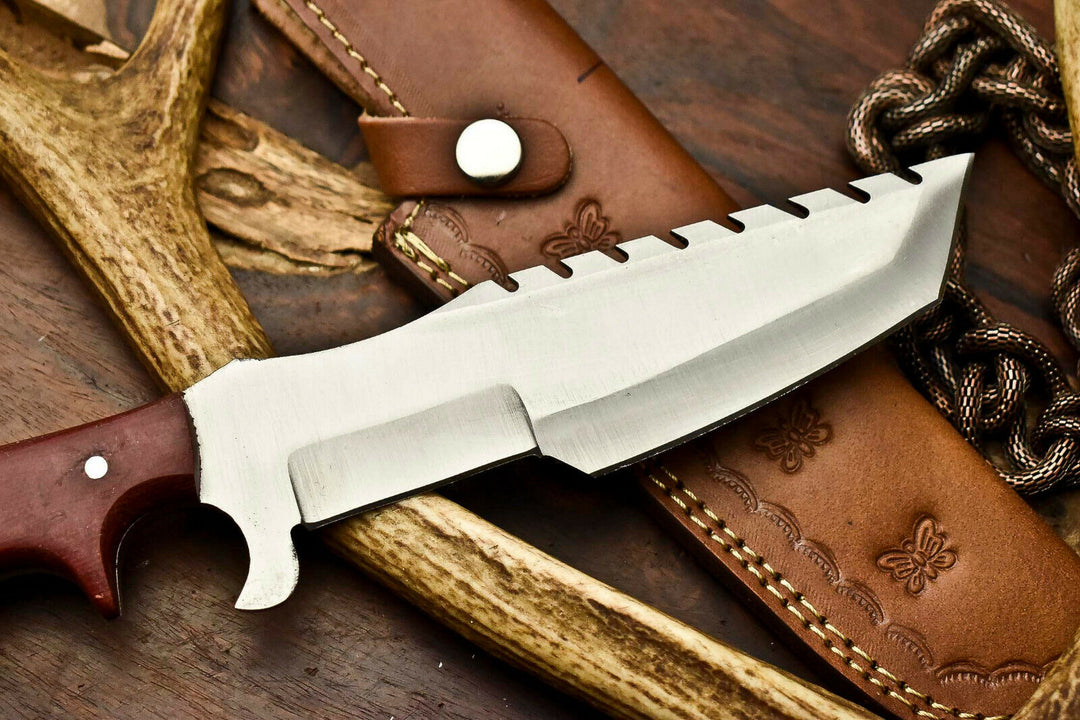 Custom Handmade Steel Tracker Hunitng Knife