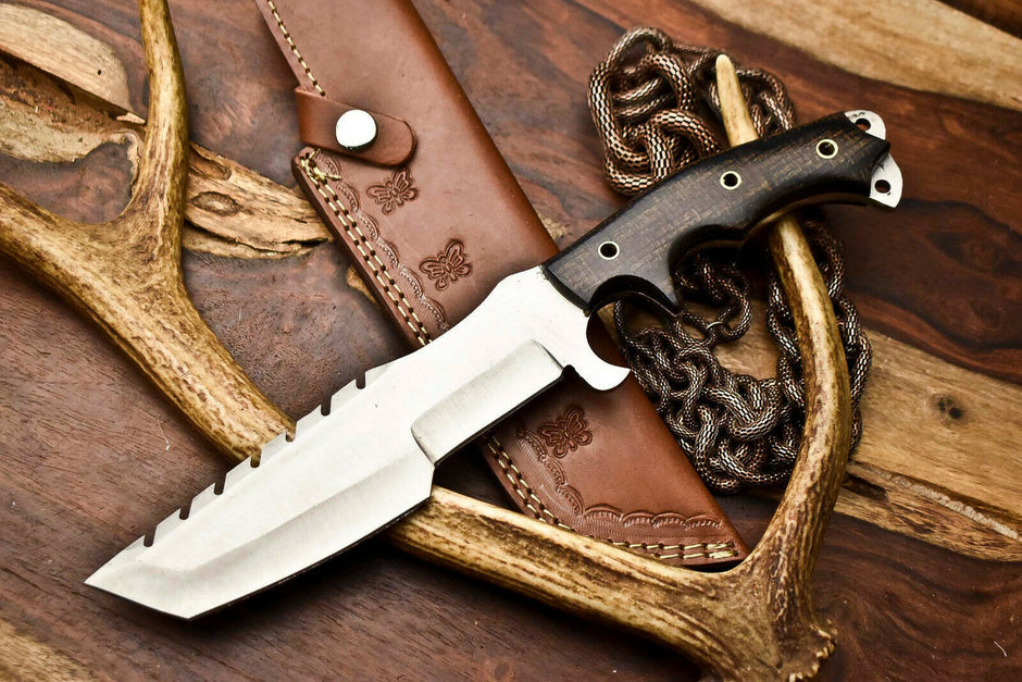 Custom Handmade 1095 Steel Tracker Hunitng Knife